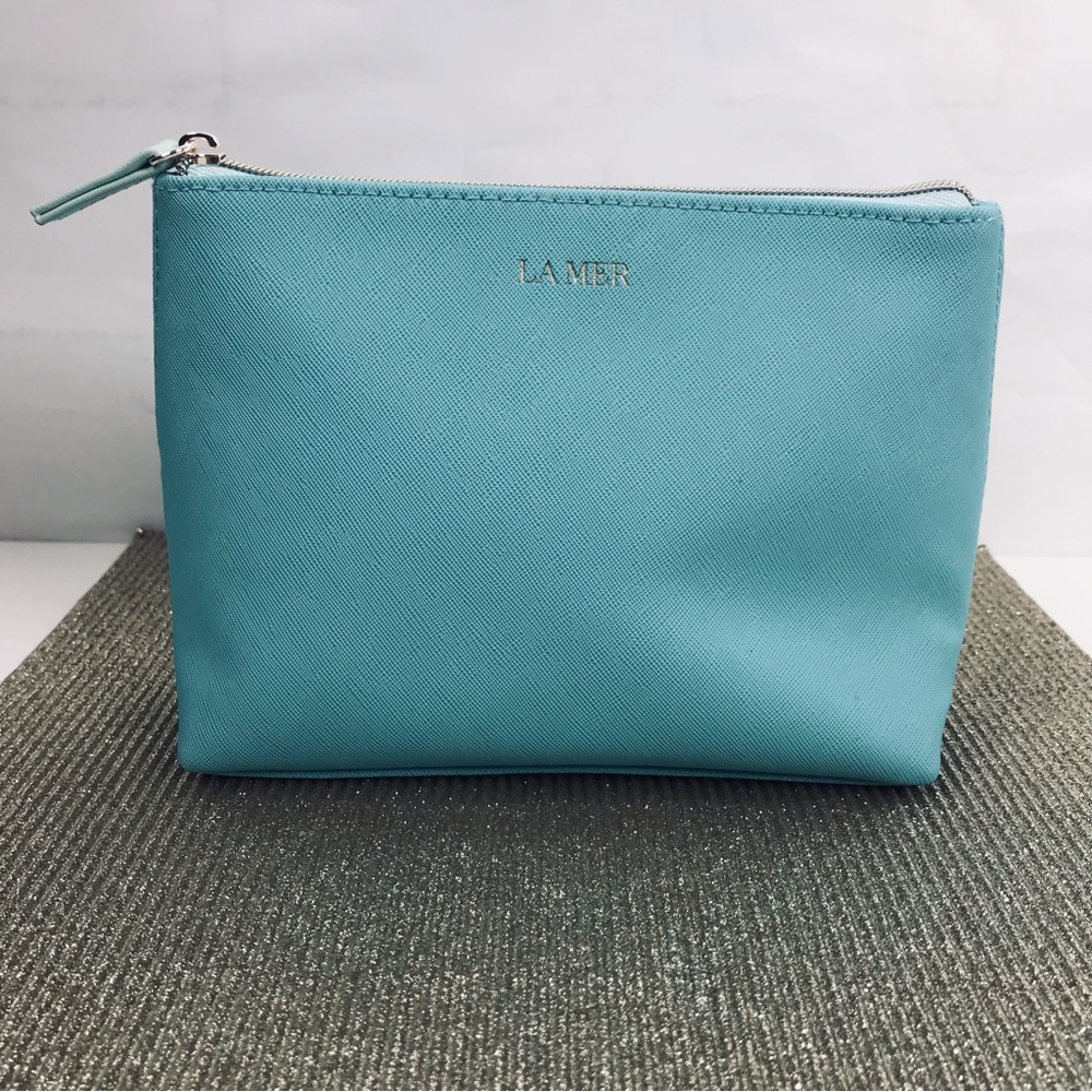 New: LA MER- Staffano Cosmetic bag- Teal